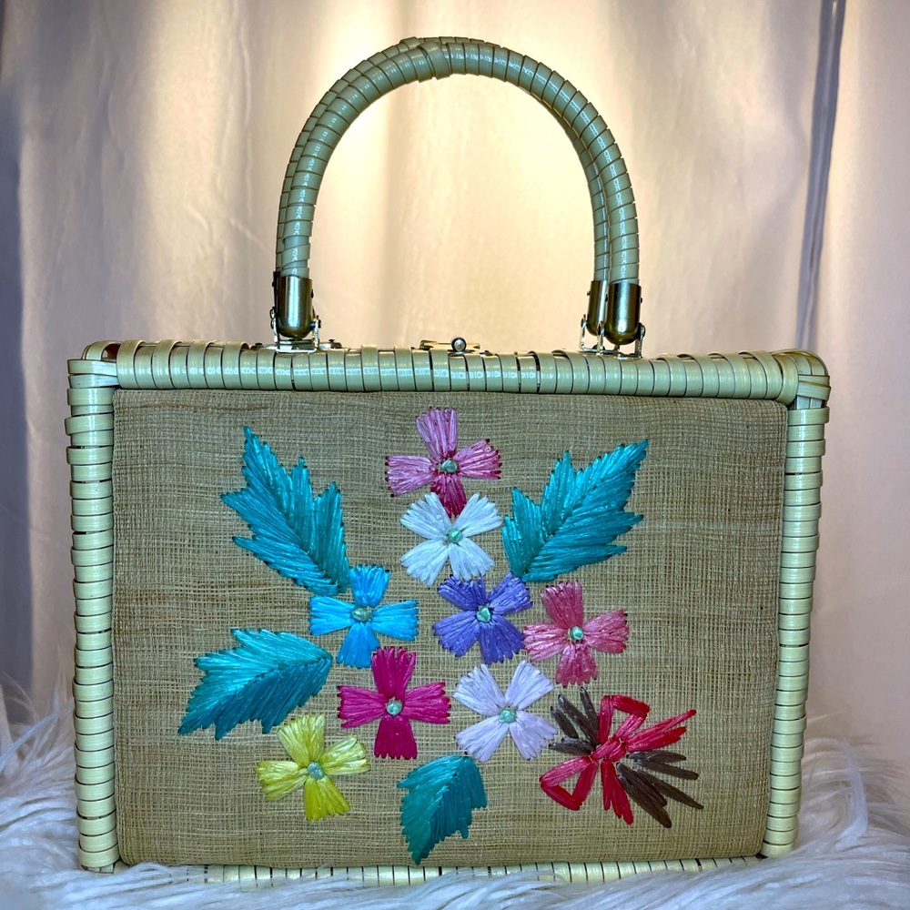 Vintage Woven Box Handbag